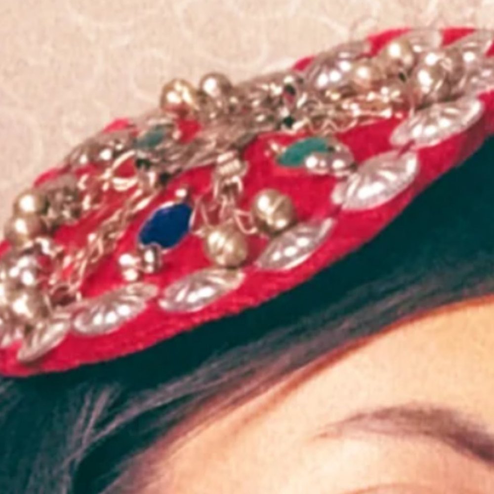 Red Ertugrul Inspired Hair Clip: Handmade Tribal Hair Pin - Picture 6 of 14